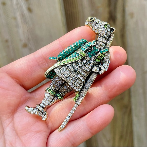 Knight Brooch Knight Pin Rhinestone Knight Pendant Horse Head Human Body Brooch - Picture 6 of 6